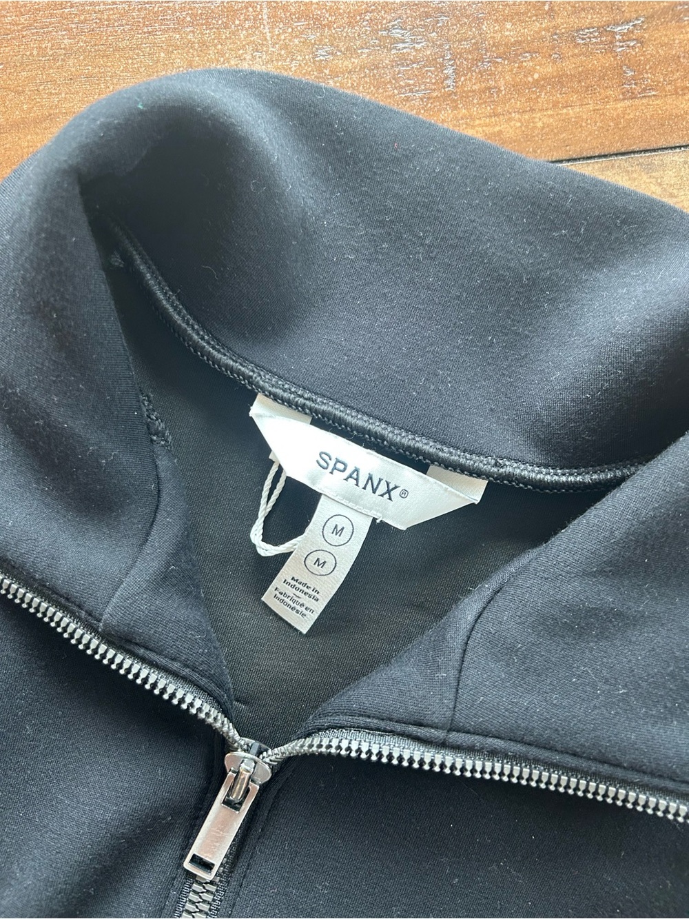 SPANX AirEssentials Black Zip Track Jacket M - Picture 7 of 13